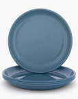 Rolled Enamelware Plate Set