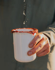 Rolled Enamelware Cup Set