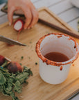 Rolled Enamelware Cup Set