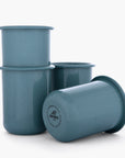Rolled Enamelware Cup Set