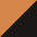 Color swatch with two colors of black and tan